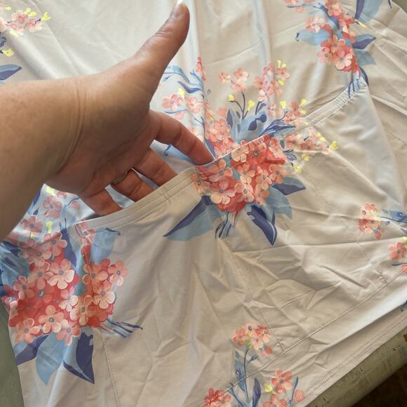 Terry Precision Soleil Flow Blue Pink Bicycle Logo Cycling Shirt Womens Sz 1X - Picture 9 of 9